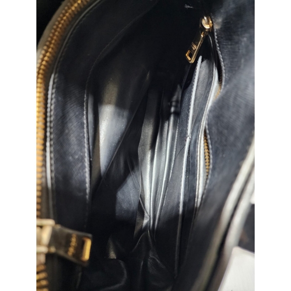 Prada Saffiano Soft Triple Pocket Tote Bag Black - Picture 16 of 16